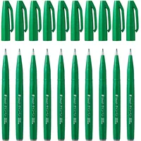 Pentel SES15C-D Brush-Pen grün, 1 St.