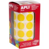 Apli Kids Kids Sticker Creative Rund auf Rolle gelb