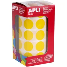 Apli Kids Kids Sticker Creative Rund auf Rolle gelb