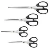 Maul 76608-90 Schere mit gummierter Griffzone Schwarz