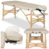 Habys Massageliege Panda Mobile Kosmetikliege Massagetisch Tragbar Klappbar Beige 180x60 beige|gelb