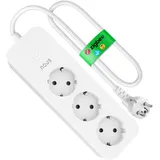 Nous UPD 03.2026- Smart Steckdosenleiste 16A, ZigBee Hub erforderlich, 3-Fach ZigBee Power Strip mit Energieüberwachung, 1.8m Kabel, App-Steuerung, Kompatibel mit Zigbee2MQTT, Alexa, Google Home