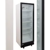 ZORRO Getränkekühlschrank 360 Liter weiß/schwarz mit Glastür - ZK 360