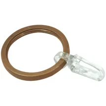 GARDINIA Ringe mit Gleiteinlage zu Stilprogramm Windsor, Ø 25 mm, bronze, 10-er Pack