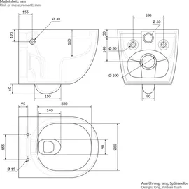 luxebath WC-Sitz Softclose Weiß