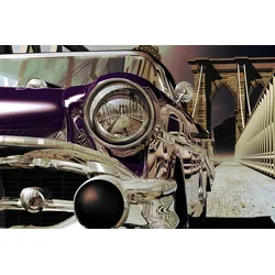 Fototapete PAPERMOON "Oldtimer", bunt, B:3,50m L:2,60m, Vlies, Tapeten