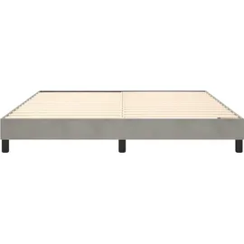 vidaXL Boxspringbettgestell 160 x 200 cm Hellgrau