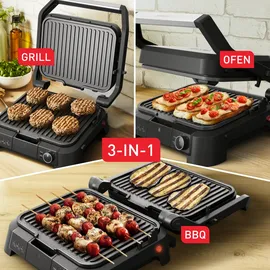 Tefal SuperGrill 3in1 2023 schwarz/silber