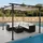 Proregal Pergola 3 x 3 m inkl. 4 Seitenteile Creme