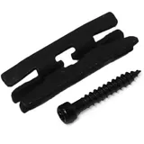 GartenLand Befestigungsclipse für Terrassendielen 50er-Set Schwarz Beschichtet inkl. Schrauben