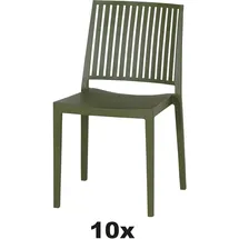 Siena Garden Urban Lights Stapelstuhl 46 x 80 x 56 cm olive 10 St.