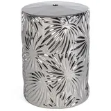 Bizzotto Natur24 Hocker Sfinge 33 x 33 x 46 cm Keramik Silber