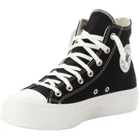 Converse Sneaker CONVERSE "CHUCK TAYLOR ALL STAR LIFT PLATFORM EMBROIDERED CRYSTALS", Damen, Gr. 38, schwarz-weiß (schwarz, wintage weiß), Textil, Schuhe Sneaker