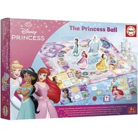 Educa Disney Prinzessinnen Brettspiel mit 1 Spielbrett und 4 Offiziellen Prinzessinnenkarten (20078)