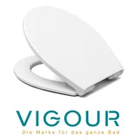 Vigour ONE WC-Sitz Duroplast mit Kunststoff Scharnieren, weiß