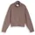 Tom Tailor Mädchen Sweatjacke mit Stehkragen, braun, Uni, Gr. 152