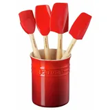 Le Creuset Küchenspachtel Set 5tlg. Silikon rot