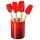 Le Creuset Küchenspachtel Set 5tlg. Silikon rot