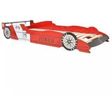 vidaXL Autobett Rennwagen 90 x 200 cm rot