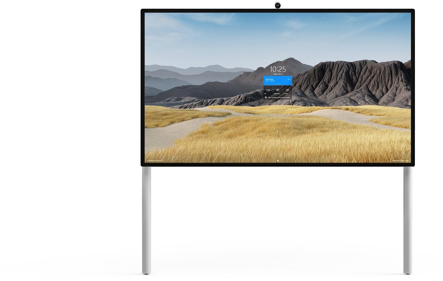 Steelcase Roam Wandhalterung mit Bodenstützen für 85 Zoll Microsoft Surface Hub ...