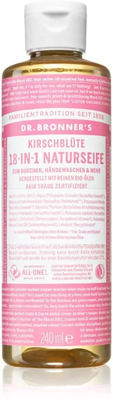 Dr. Bronner’s Cherry Blossom 18-in-1 Liquid Soap Universelle Flüssigseife 240 ml