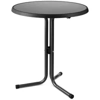 Beautissu Stehtisch Grau, Metall, Rund, 60x71x60 cm, Esszimmer, Tische, Stehtische