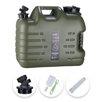 PKKP Wasserkanister mit Hahn, 25L Camping Wassertank BPA-frei, Tragbarer Wasserbehälter, Auslaufsicher, Trinkwasser Kanister für Outdoor, Camping, Wandern, Notfallvorsorge