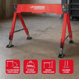 Rothenberger Industrial DUO Falt Arbeitsbock + WS24 Premium Wasserwaage 60 cm - 1500005801
