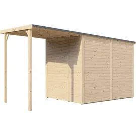 baltic connections Gerätehaus Mollie Plus 3,95 x 1,99 m Beige