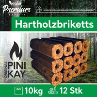 ecobo Pinikay-Holzbriketts aus nachhaltigem, FSC-zertifiziertem und ökologischem Anbau (Menge, 10)