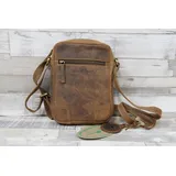 GREENBURRY Vintage Umhängetasche Leder 18 cm