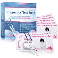 30 Stück Pregnancy Test Streifen, Frühtest Empfindlichkeit 10 miu/ml, Ultraempfindlicher Schwangerschaftstest, über 99% Genau, Einfacher Frühtest für zu Hause