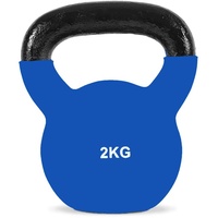 Kettlebell mit 2 kg, ideal für Functional Fitnessübungen, Muskeltraining, Neopren-Basis