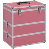 DOTMALL Beautycase Kosmetikkoffer Schmuckfach 37x24x40cm Aluminium rosa