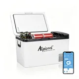 Alpicool K25 25L Kompressor Kühlbox Klein Elektrische Mini Kühlschrank Gefrierbox 12v mit USB Anschluss für Auto, Lkw, Boot, RV und Steckdose, -20°C-20°C