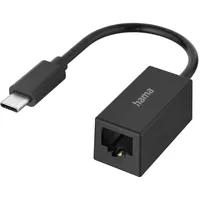 Hama Netzwerk-Adapter, USB-C-Stecker - LAN/Ethernet-Buchse, Gigabit Ethernet