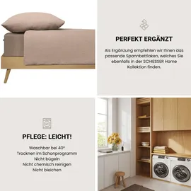 SCHIESSER Bettwäscheset Molly - Musselin - 2-teilig - 135 x 200 cm - Taupe