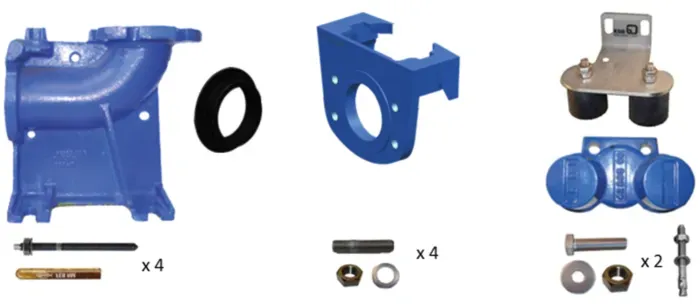 SFA Stationäres Aufstellset DN 80 HYDRO-00090 2-Stangenausführung, für Sanipump VX 80