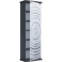 VCM Tilano M CD-Regal 31 x 18 x 92 cm Schwarz