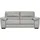 Calia Italia Couch Leder 3-Sitzer Braun