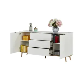 Finori Sideboard Göteborg 180 x 87 x 40 cm weiß