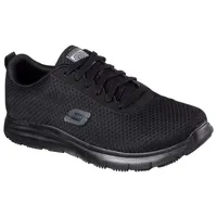 Skechers Berufsschuh Schnürschuh für Gastronomie,Pflege mit gepolsterter Innensohle schwarz 45 EU