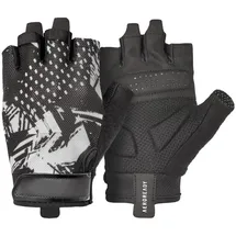 adidas Essential Training Graphic Handschuhe schwarz grau - M