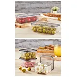 hermia concept Vorratsdose 100% PLEXIGLASS, 19 x 37 x 6 cm M1184, (13-tlg)