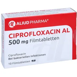 Ciprofloxacin AL 500 mg Filmtabletten 10 St