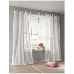Gardine HEINE HOME Gr. 3, weiß, B:140cm H:225cm, Polyester, Gardinen