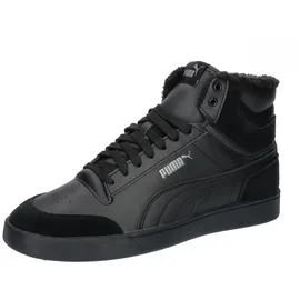 Puma Shuffle Mid Fur Herren Schwarz/Steel Gray 37