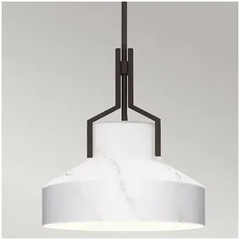 Quoizel Brecken 2-flg. 60 cm rund schwarz/weiß