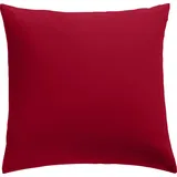 REDBEST Kissenbezug Single- Jersey San Francisco, Bordeaux Größe 80x80 cm - weiche Qualität, bügelfrei, praktischer Reißverschluss, 100% Baumwolle