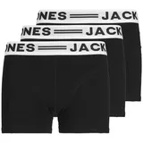 JACK & JONES Boy Boxershorts, 3er Pack SENSE TRUNKS 3-pack NOOS jr (12149293) black